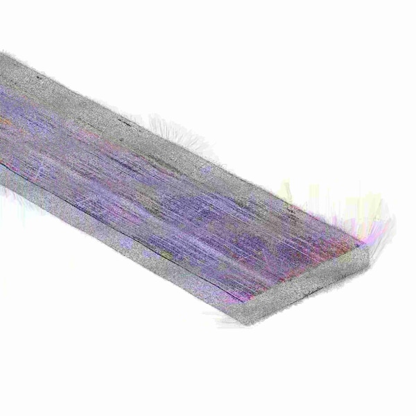 1/4" X 2" Stainless Steel Flat Bar, 304, 10" Length, Mill Stock, 0.25 inch Thick